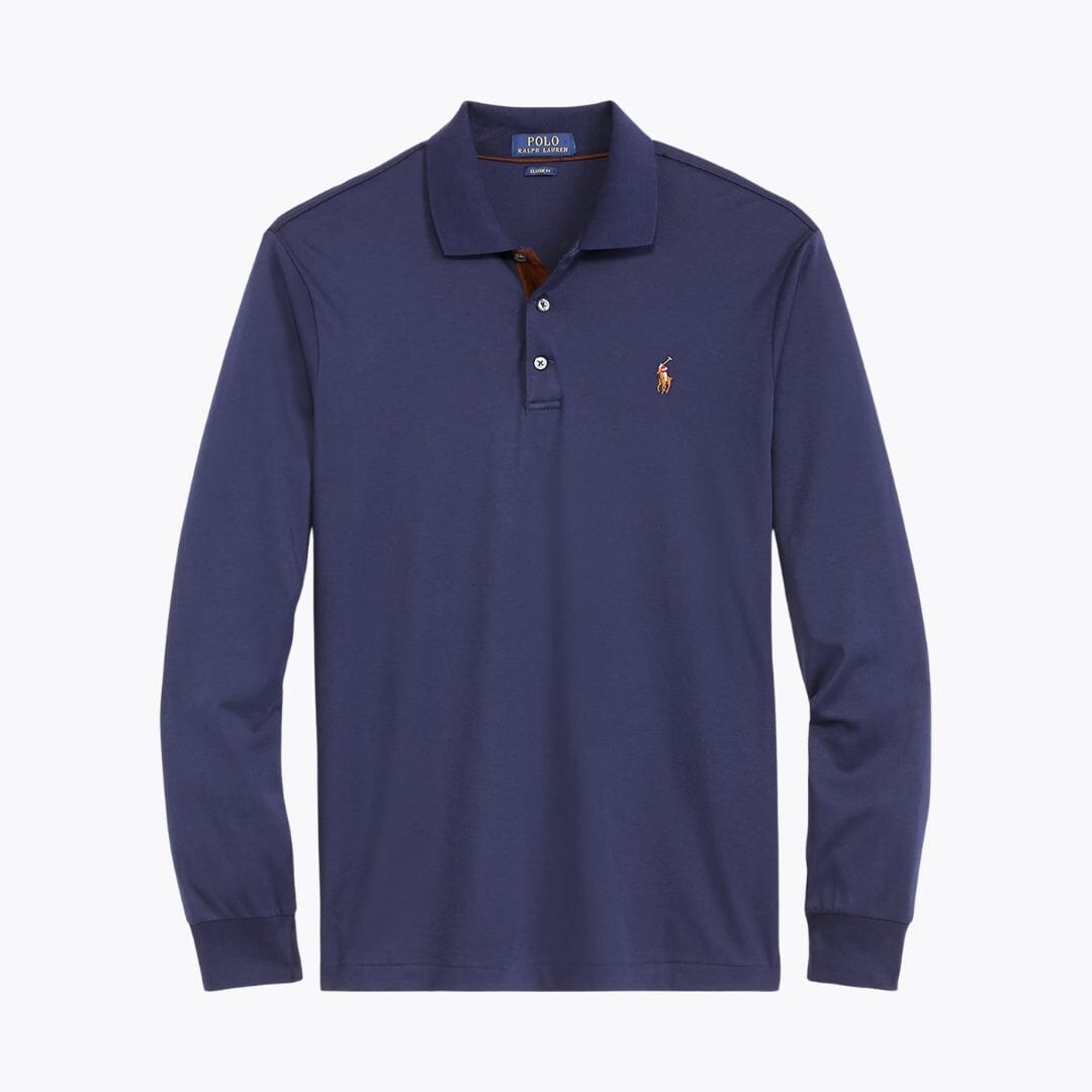Polo de algodón suave de corte clásico RL