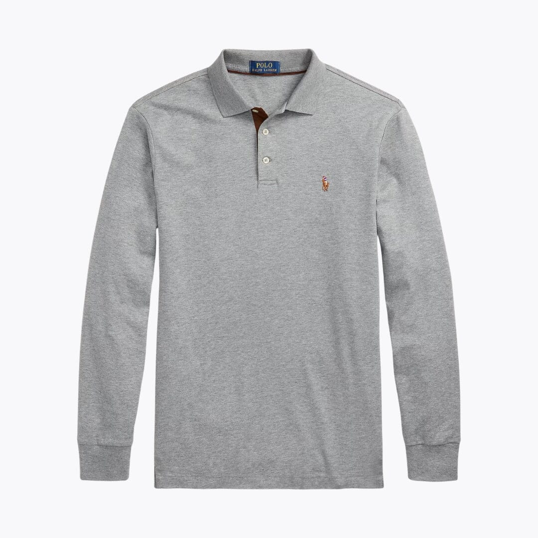 Polo de algodón suave de corte clásico RL