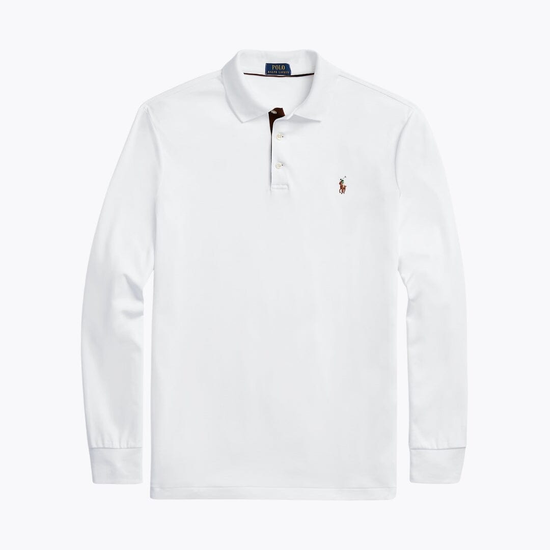 Polo de algodón suave de corte clásico RL