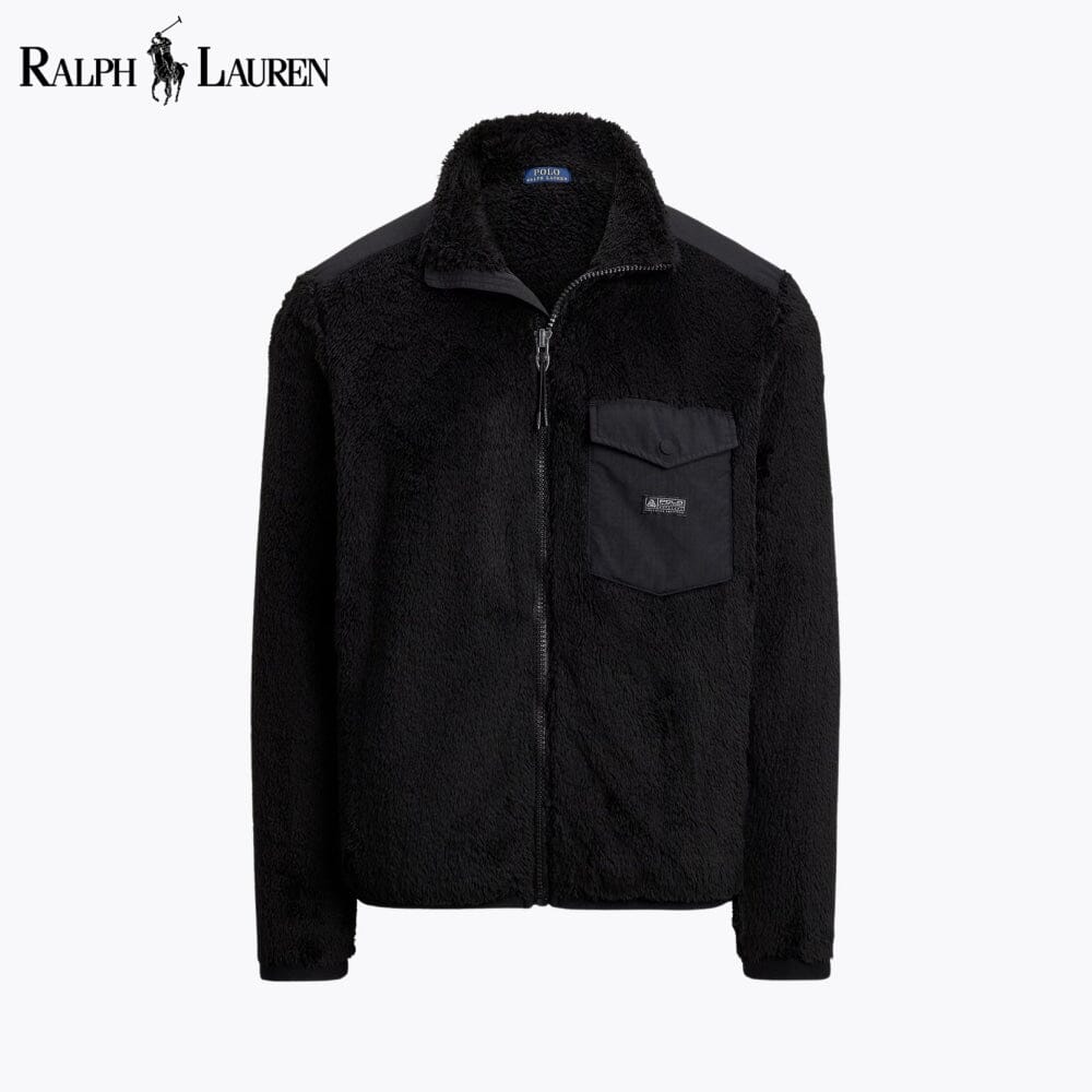 Chaqueta de forro polar de pelo rizado RL