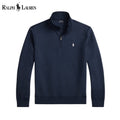 RL Pullover med mockneck i dobbeltstrik