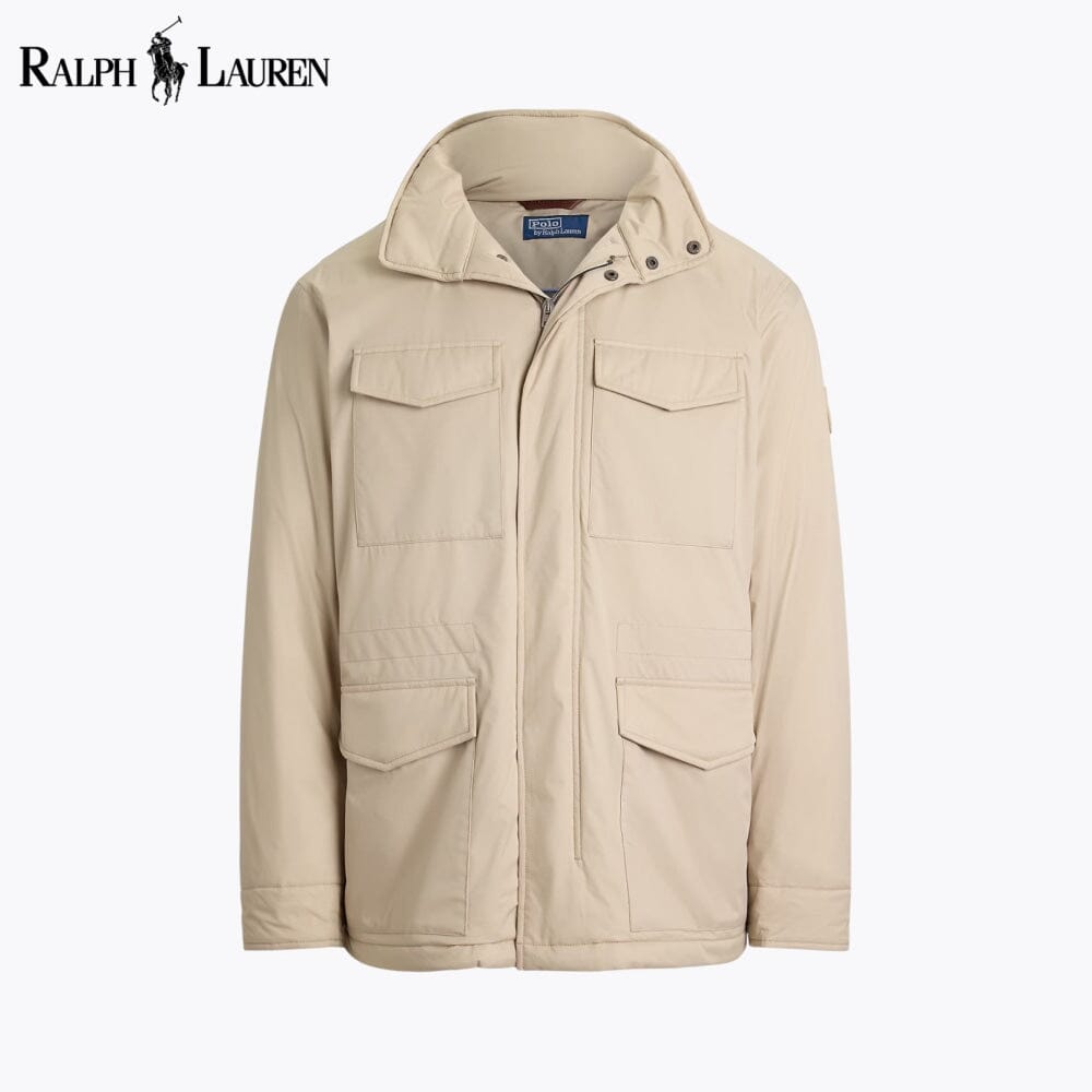 Chaqueta de campo RL de gabardina con capucha