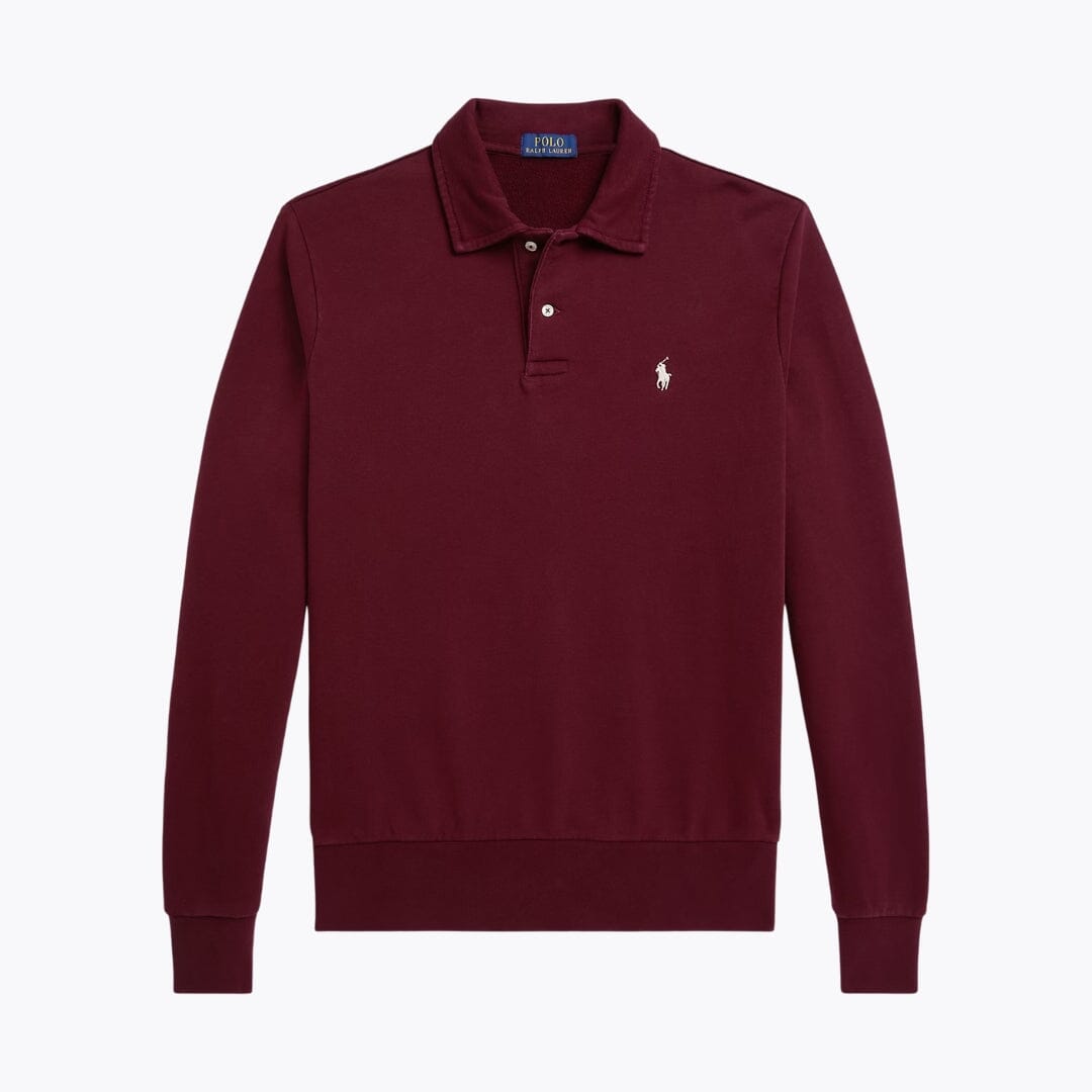 RL sweatshirt od flisa s ovratnikom i petljastom poleđinom