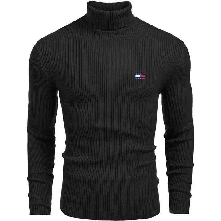 TH Turtleneck Classic Knit Sweater