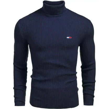 TH Turtleneck Classic Knit Sweater
