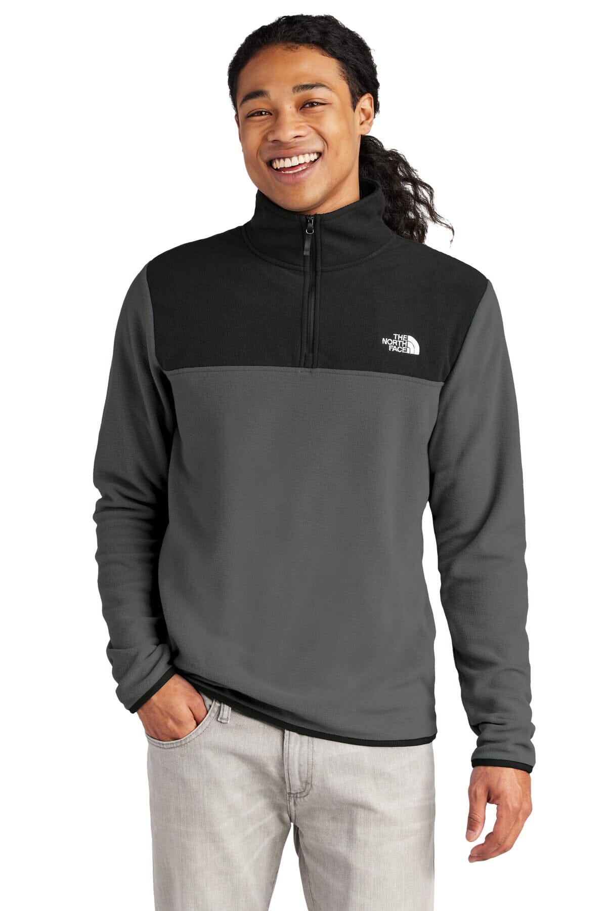 Suéter de microforro polar Glacier con cremallera de un cuarto para hombre de TNF ®