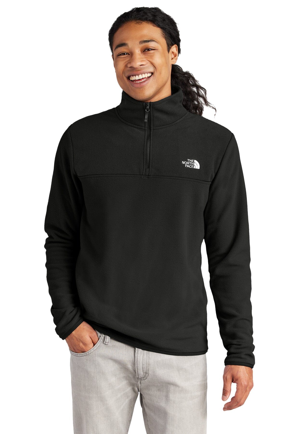 Suéter de microforro polar Glacier con cremallera de un cuarto para hombre de TNF ®