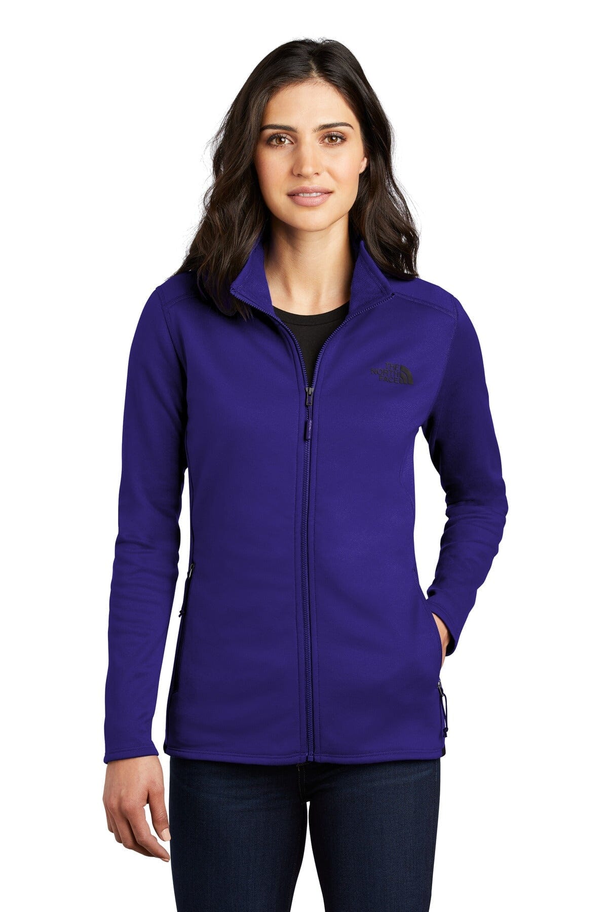 Chaqueta de forro polar elástico con cremallera completa para mujer de TNF