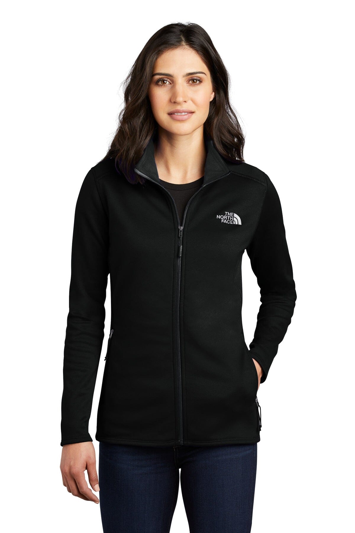 Chaqueta de forro polar elástico con cremallera completa para mujer de TNF