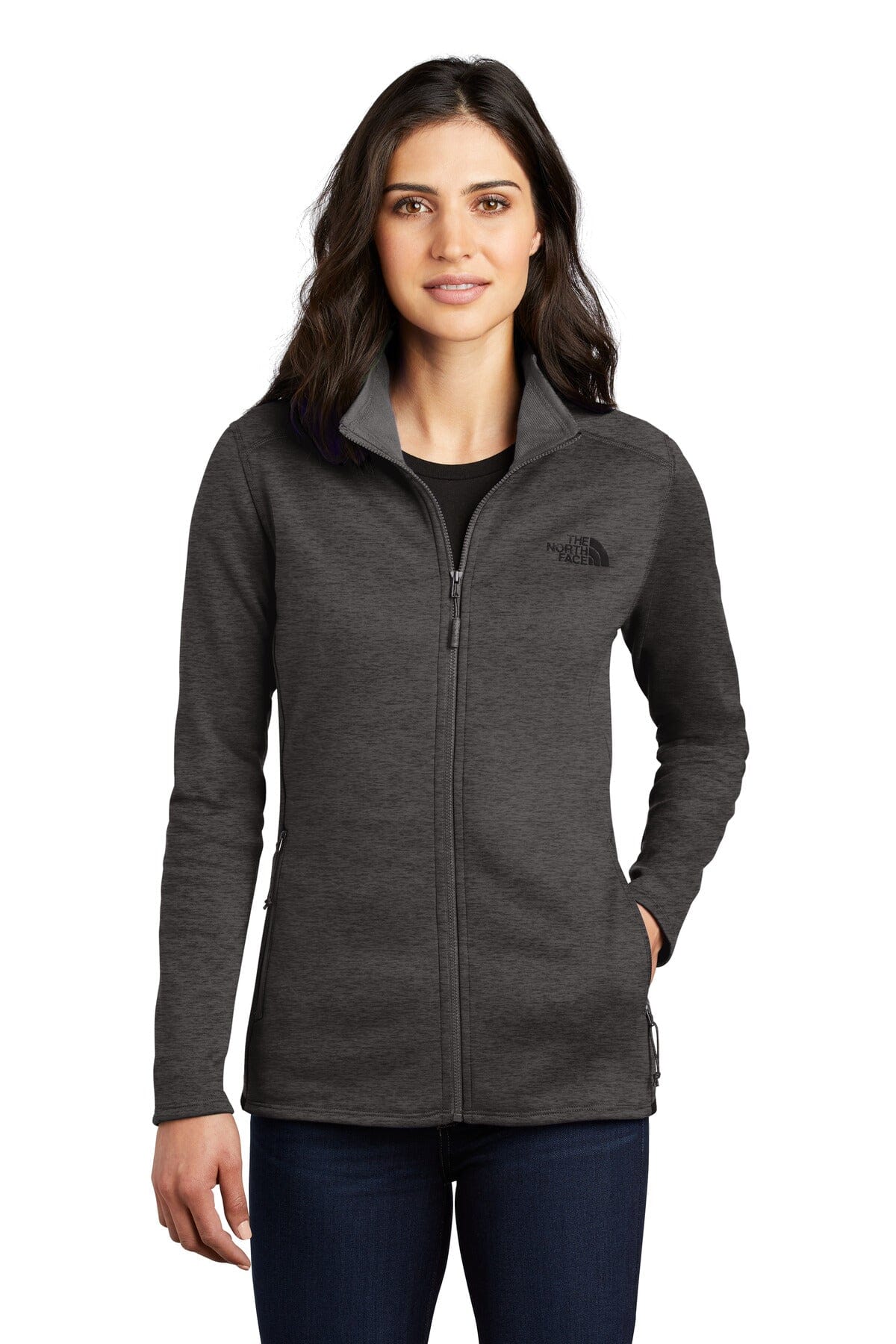Chaqueta de forro polar elástico con cremallera completa para mujer de TNF