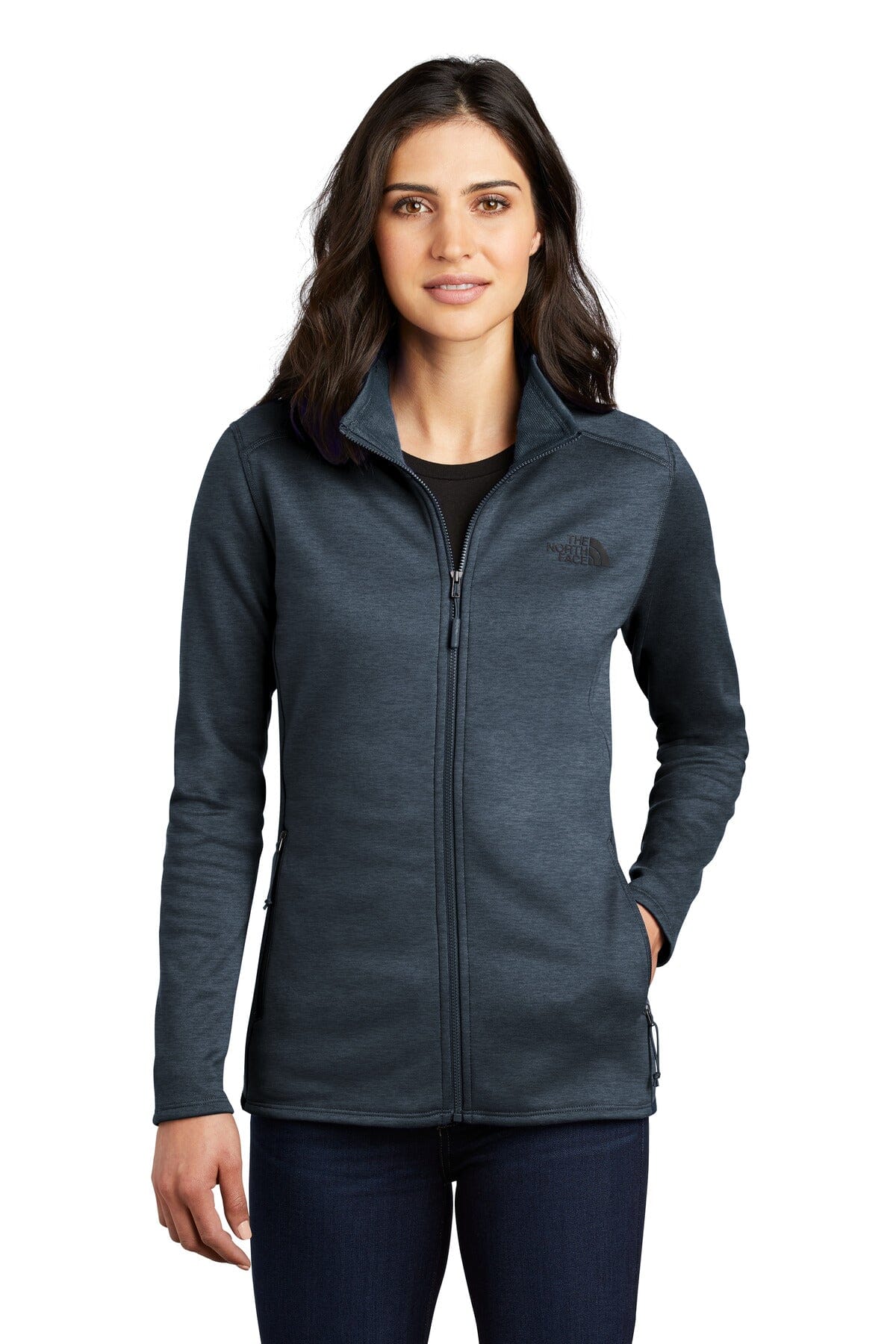 Chaqueta de forro polar elástico con cremallera completa para mujer de TNF